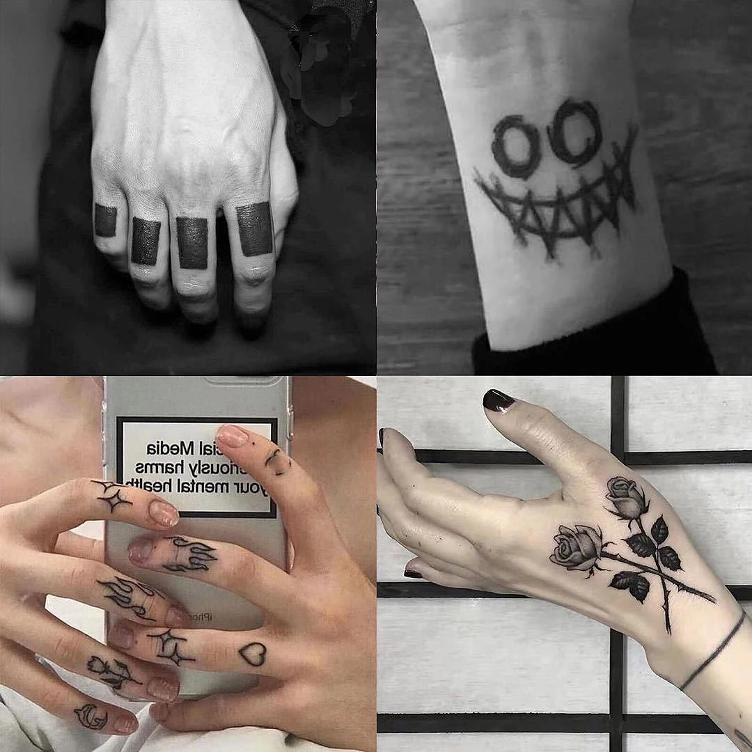 Tatouage Smiley Content Pas Content