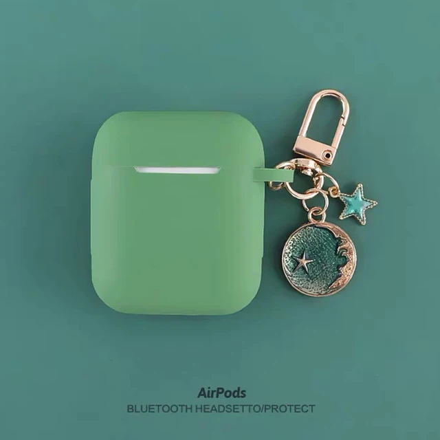 Cosmic Astronaut Spaceman Silicone Case for Apple AirPods 1 2 Case with Keychain Wireless Earphone Case Accessories Cover Box star