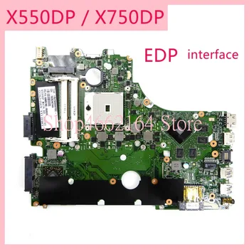 

X550DP X750DP mainboard EDP interface notebook motherboard REV2.0 For ASUS X550D X550DP mainboard X750 X750D X750DP motherboard