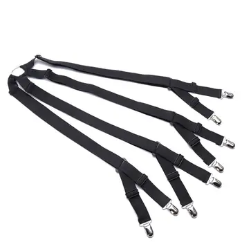

One set Crisscross Adjustable Bed/Fitted Sheet Straps Suspenders Gripper/Holder/Fastener -Keep your bed sheet in place