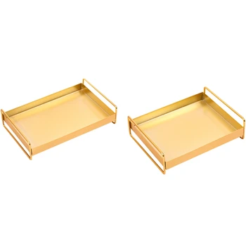 

New-Nordic Metal Storage Tray Fruit Plate Jewelry Display Dish Food Trays Makeup Organizer Flower Pot Holder Home Decor