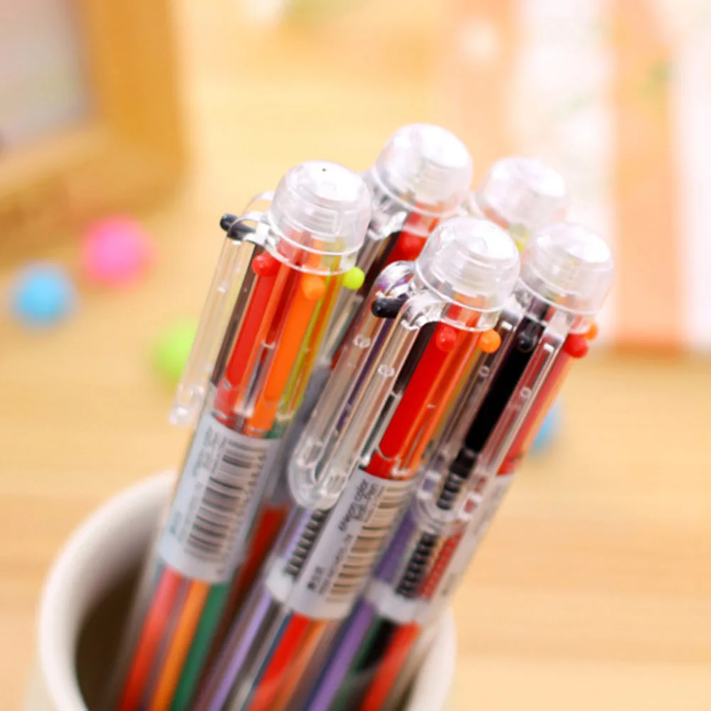 Для изменения цвета можно использовать шесть шариковых ручек color-in-one