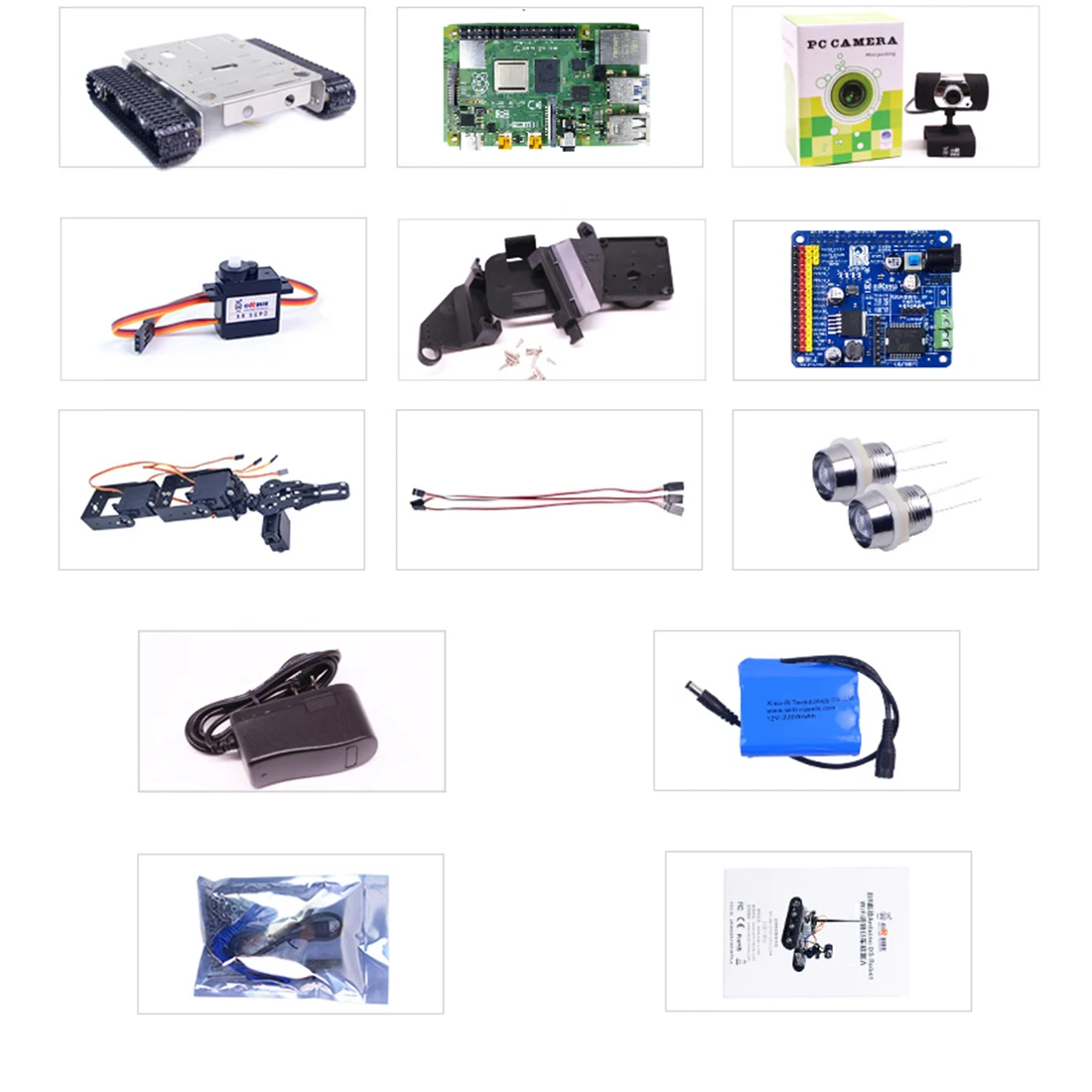 Программируемый робот DIY Wifi + Bluetooth из нержавеющей стали шасси трек бак паровой