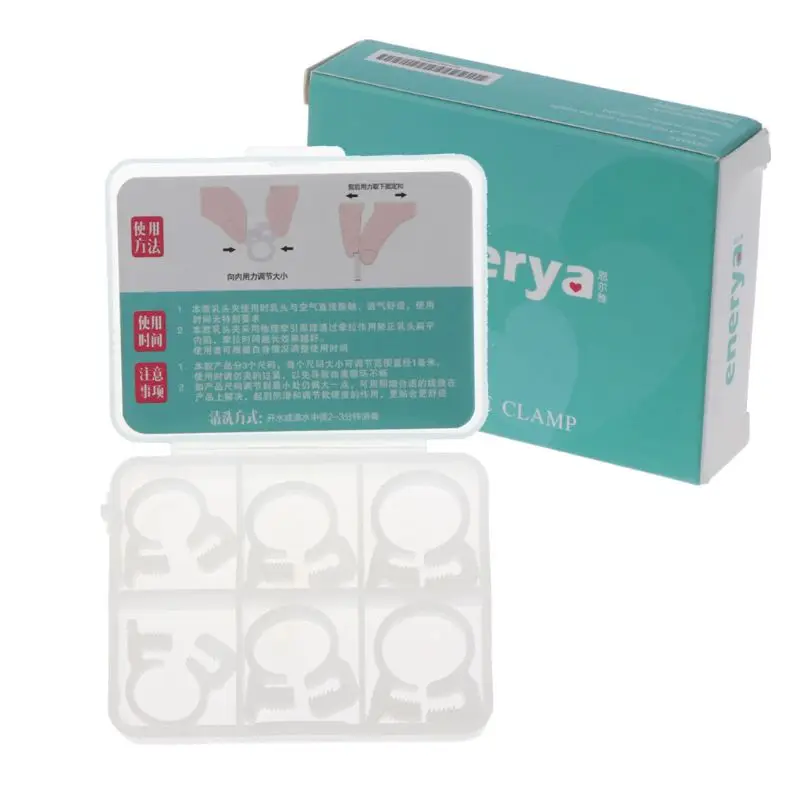 

3 Pair/Box Flat Inverted Nipple Correction Clip Corrector Shaper Nipples Fixed Clamps Breast Pump Accessories