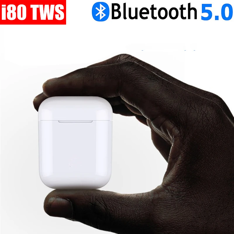 Original i80 tws bluetooth earphone Pop up Smart Sensor Earbuds Wireless Earphones Charging box PK w1 chip i60 i10 i30 i100 tws