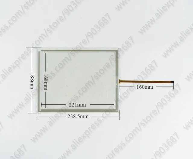 Touch Screen Panel Glass Digitizer for Kinco MT4523T MT4523TE MT4513T  MT4513TE Touchscreen with Front Overlay Protective Film