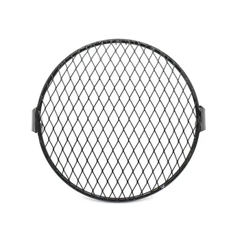 

Motorcycle Side Mount Headlight Light Bracket Grille Cover Protection For Harley