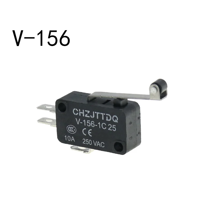 V 156 1C25 Momentary Micro Limit Switch CHZJTTDQ V-15.V-151.V-152.V-153.V-154.V-155.V-156.-1C 25 Travel switch limit switch silver contact - Цвет: V 156 1C25