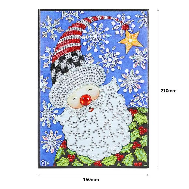 60 страниц Алмазный альбом для рисования DIY Санта Клаус алмаз особенной формы вышивка крестиком A5 блокнот дневник Книга