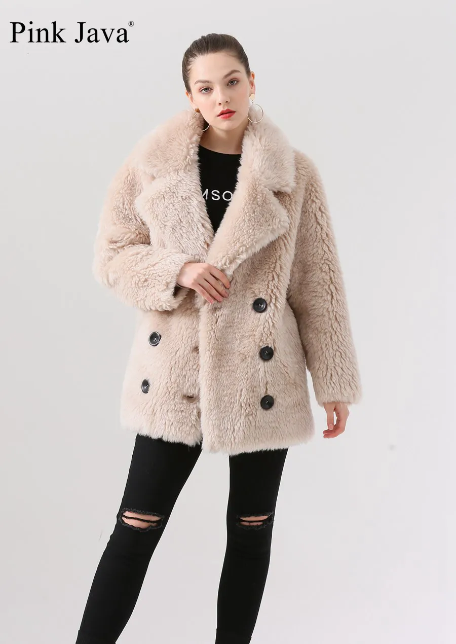 Короткая шуба из натурального Лисьего меха QC19011 натуральное меховое пальто женский зимний модный шерстяной жакет длинное пальто из натуральной овечьей шерсти пальто новое поступление горячая распродажа