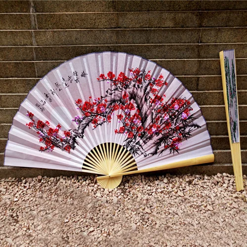 Ручной работы подвесной вентилятор декоративный вентилятор китайский стиль ремесло шелковая ткань вентилятор большой складной вентилятор гостиная 3 - Цвет: 90x170CM