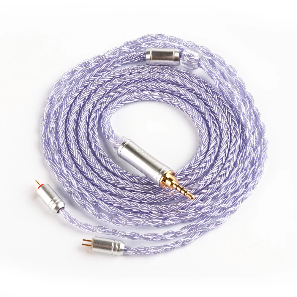 Kinboofi 16 Núcleo de Alta Pureza Prata Chapeado Cabo 2.5 3.5 4.4 mm com Mmcx 2pin Qdc para t2 t2 Mais kz Zsn Pro x Kbear Ks1 - Image 2