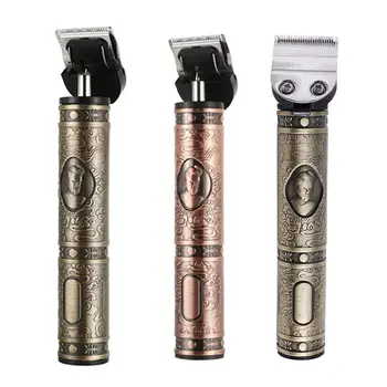 

Retro Carving 2 Modes Metal Rechargeable Electric Hair Trimmer Clipper Men Hair Cutter Charging Adult Hair Tool Fast delivery