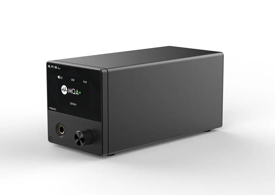SMSL M500 MQA ES9038PRO HI-RES аудио USB DAC XMOS XU216 родные DSD DSD512 поддерживает DoP USB Оптический/коаксиальный с пультом дистанционного управления - Цвет: Черный