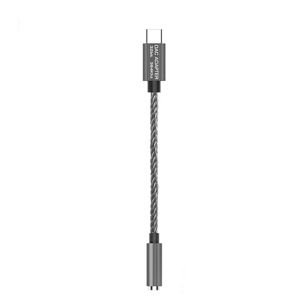HiFi Digital Decoding Amp type C to 3 5mm Adapter Cable Dac Headphone Audio Aux Cable For Xiaomi Mi 10 9 ipad