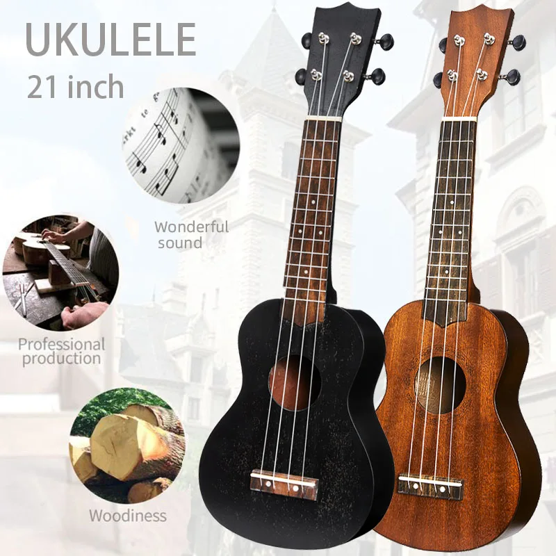 21 Inch Ukulele Soprano Beginner Ukulele Guitar Ukulele Mahogany Neck