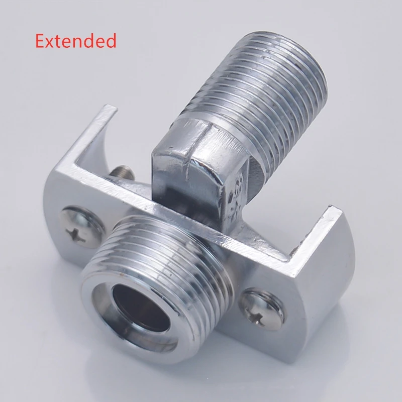 Faucet Accessories 2Sets Faucet Base Brass Universal Curved Foot Eccentric Lengthened Variable Diameter for Shower
