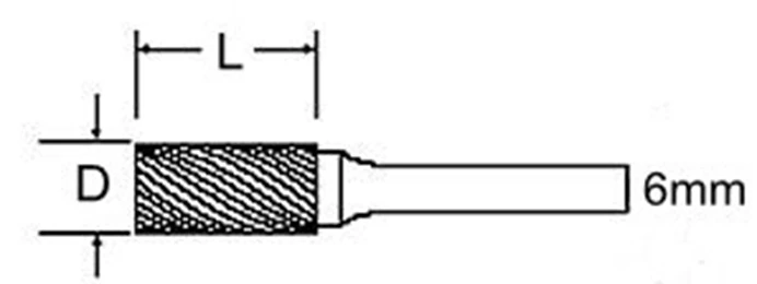 peça de carboneto bur hss cortador de