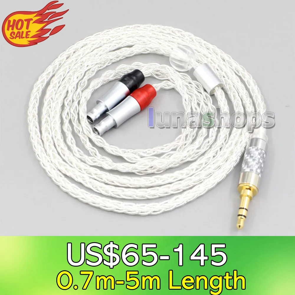 LN006561 2 5 мм 4 XLR Сделано в Китае 8 Core с серебряным покрытием OCC кабель для наушников
