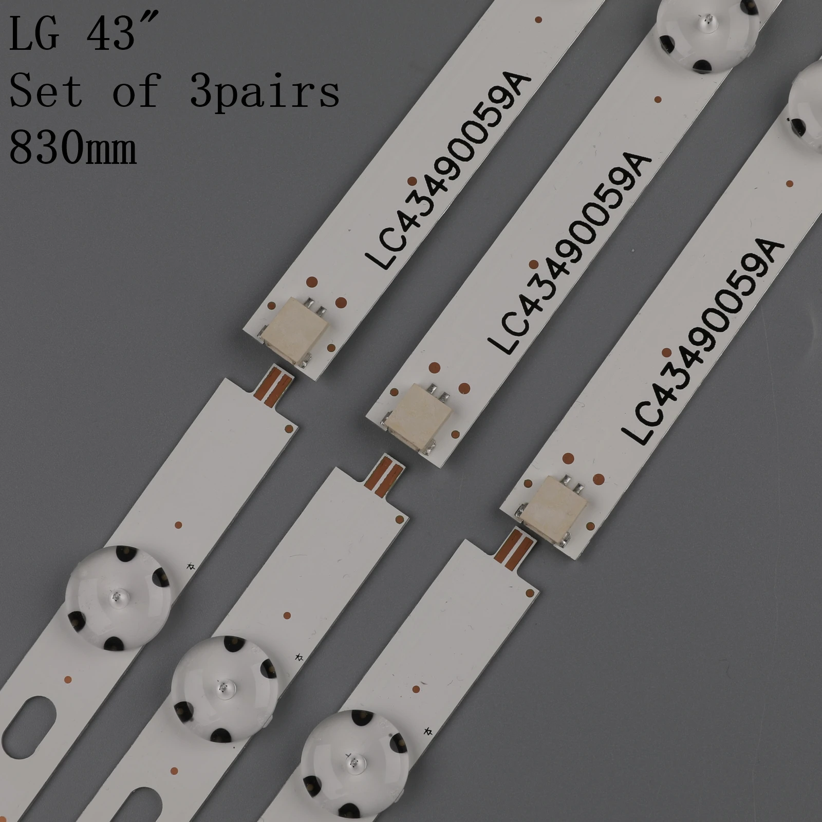 Светодиодная лента для подсветки (3) LG 43UK6400 43uk6090 43UK6200 43UK6300 43UJ6050 43UJ6300 43LJ614V 43LJ5500 43LJ510V