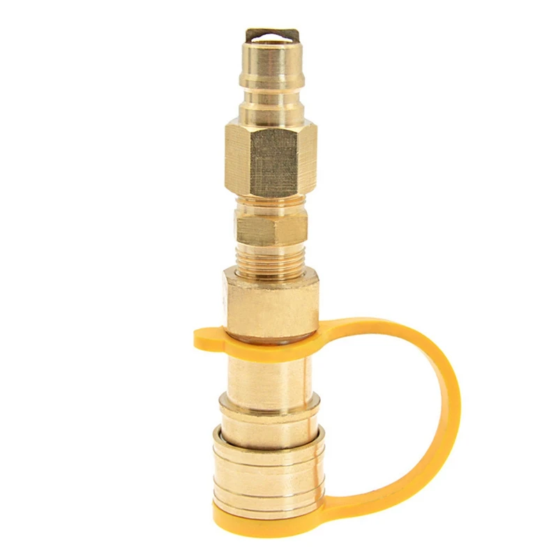 3/8 Inch Natural Gas Quick Connector Brass Propane Adapter Fittings for