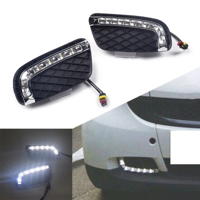 Luci Diurne DRL LED Per Smart Fortwo 2008-2011 - Indicatore Direzione Sequenziale Giallo, Impermeabili IP67 - Foto 9