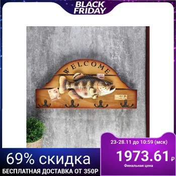 

Hooks decorative tree "welcome. Carp "19 х39х3 5 cm