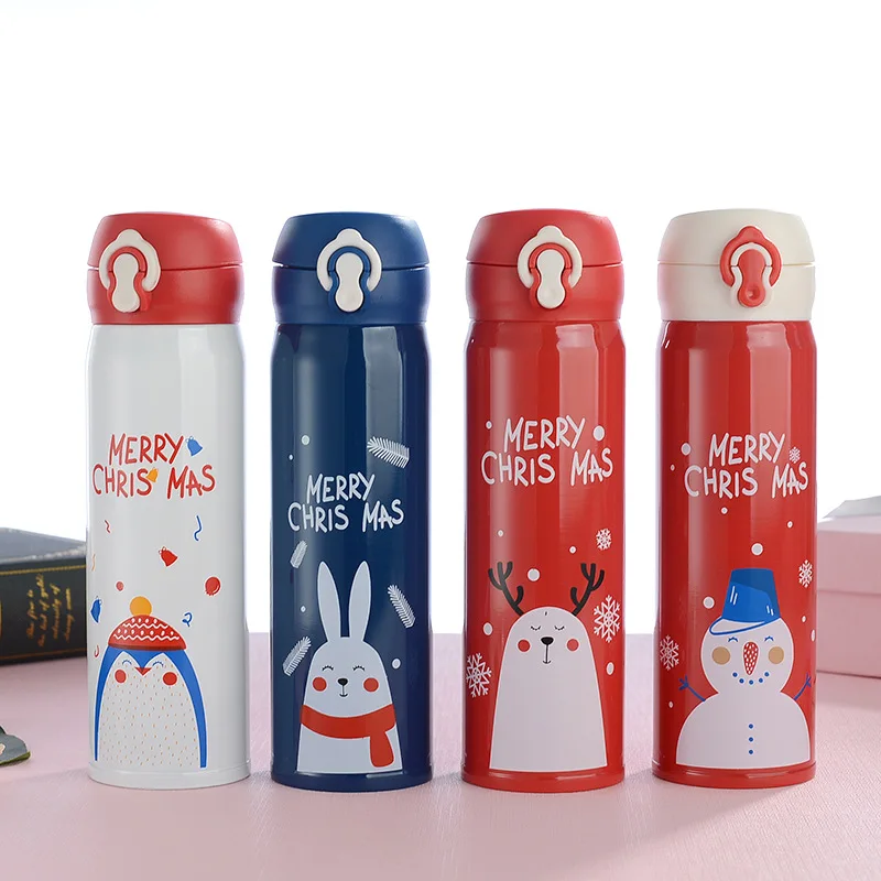 

500ml Insulated Water Bottle Borraccia Termica Botellas Para Agua Acero Inoxidable Garrafas Botellas Gym Bouteille Inox Cute