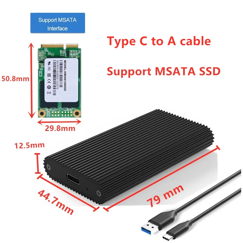 PCIE M.2 NVME GEN2 10Gbps SATA NGFF 6Gbps Case USB SSD Enclosure Type C USB 3.1 SSD Case NVME Hard Disk Enclosure HDD Case best external hard drive enclosure HDD Box Enclosures