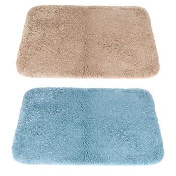 

Non-Slip Bathroom Rug High Water Absorbent Bath Mat Microfiber Soft Plush Shaggy Carpet Home Anti-Skid Bath Mat