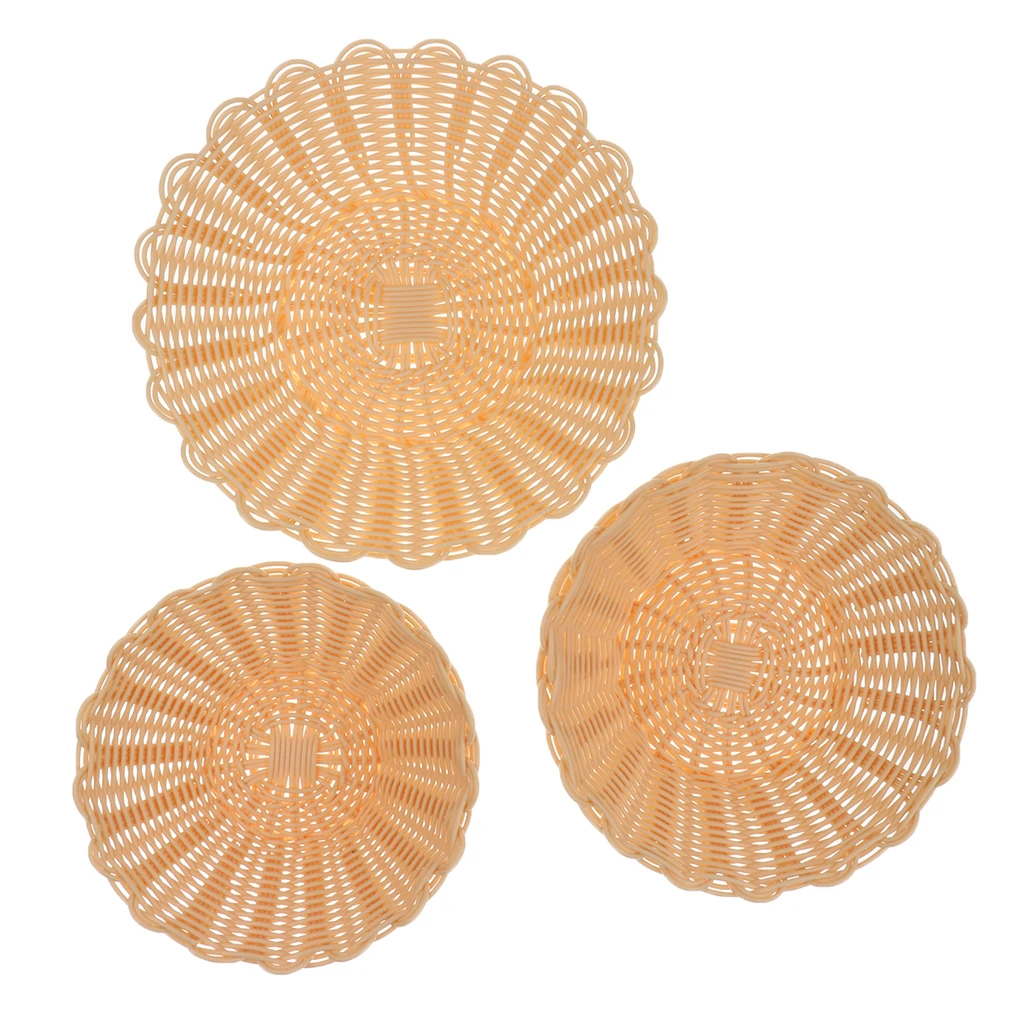 Food Snacks Basket For Chip Fries & Burger Woven Serving Basket