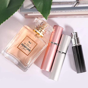 

6ml Empty Refillable Pocket Portable Perfume Dispensing Bottle Glass Liner Toner Cosmetic Spray Bottle Dispenser Atomizer