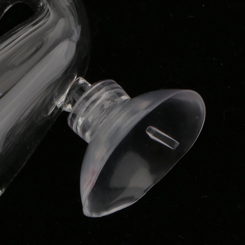 Aquarium CO2 Monitor Clear Glass Drop Ball Checker Tester Dia.2.5cm