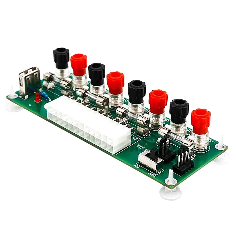 

Electric Circuit 24Pins Atx Benchtop Computer Power Supply 24 Pin Atx Breakout Board Module Dc Plug Connector With Usb 5V Port