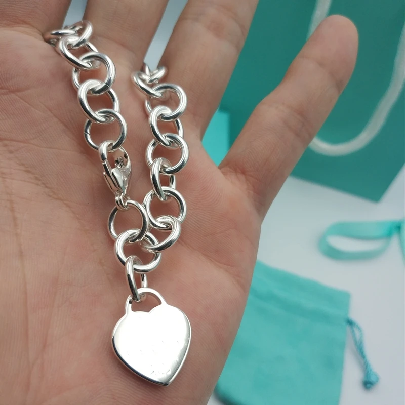 SHINETUNG,, Серебро S925 пробы, зеленый, красный, розовый, черный, в форме сердца, модный браслет для женщин, с логотипом, хорошее ювелирное изделие высокого класса
