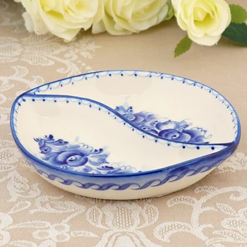 

Menazhnyka, two sections, gzhel, porcelain, h = 6 cm 3537646, diameter 16 cm