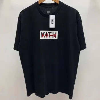 

Kith T Shirt Floral BOX Logo 1:1 high quality Kith top tees Tokyo kanye west Kith T shirt Men Women