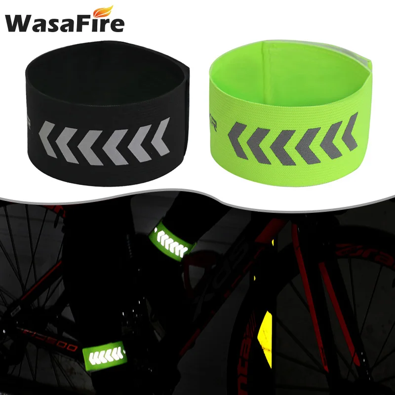 1Pair Running Cycling Reflective Hand Wrist Band Exercise Visbile Arm Strap 
