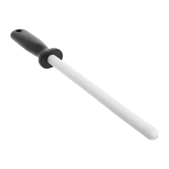 

8" Ceramic Sharpening Rod Stick Sharpener with ABS Handle for Knife Blade Edge N1HF
