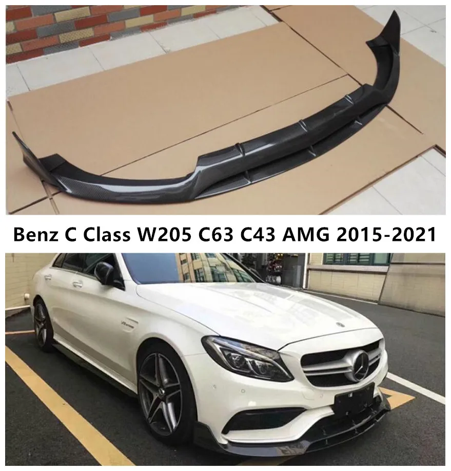 W205 C63 Amg Fd Estilo Fibra De Carbono Coche Difusor Para Mercedes