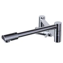 Латунный кухонный кран чайник с одной ручкой Наполнитель кран качели носик настенное крепление, полированный хром SF405