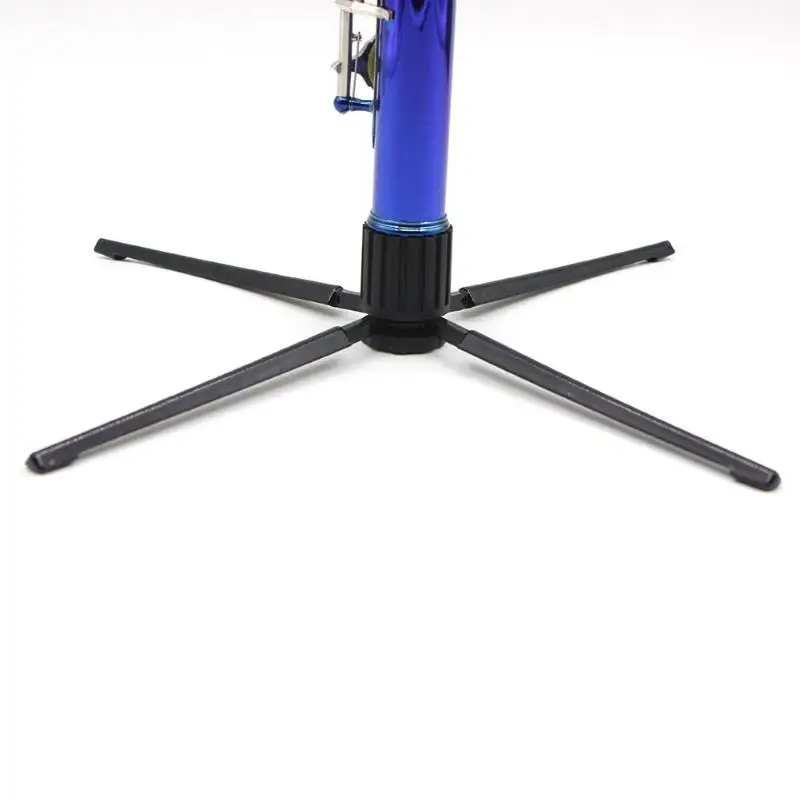 4-Leg Wind Instrument Stand Holder Oboe Flute Clarinet Sax Bracket Portable Foldable ABS Musical Instrument Display Rack