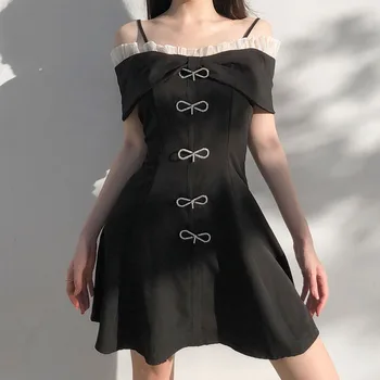 

New Women Jazz Dance Costumes Nightclub Dj Clothes Lady Sling Bowknot Loose Dress Singer Stage Wear Performance Clothing DT2534