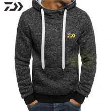 Толстовка Daiwa мужская с большими карманами, одежда для рыбалки, однотонная свитшот, рубашка для рыбалки, весна-осень Толстовка Daiwa мужская с большими карманами, одежда для рыбалки, однотонная свитшот, рубашка для рыбалки, весна-осень