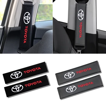 

Auto Seat Belt Cover Pure Cotton Car-Styling Case For Toyota C-HR avensis auris hilux Corolla Camry RAV4 Car Styling