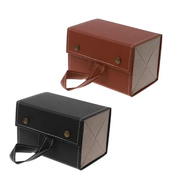 

4 Slots Foldable PU Leather Sunglasses Eyeglasses Travel Organizer Case Multiple Hanging Eyewear Holder Display