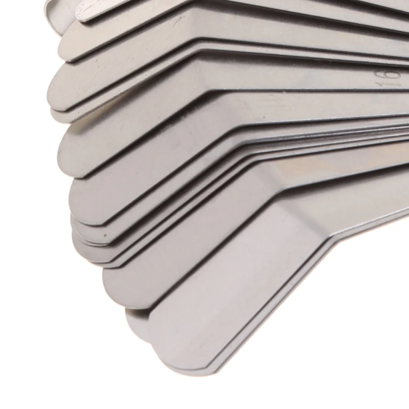 High Strength Metric 0.127-0.508mm Valve Offset Feeler Gauge 16 Blade