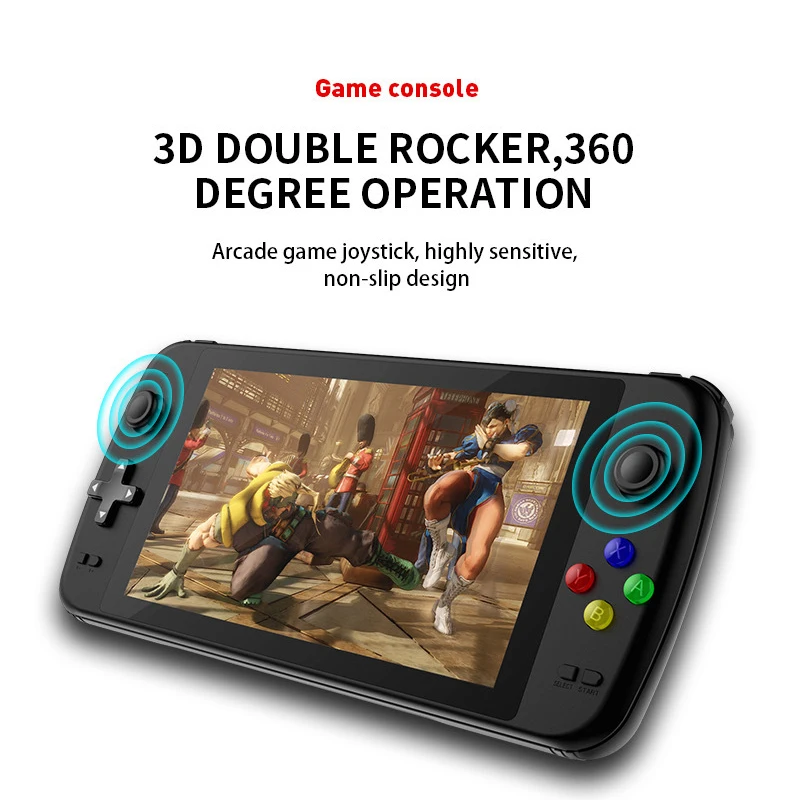 Multiplayer psp handheld game console 7-Polegada quad-core arcade para 3d  joystick extra ps jogo hdmi compatível áudio e música de vídeo