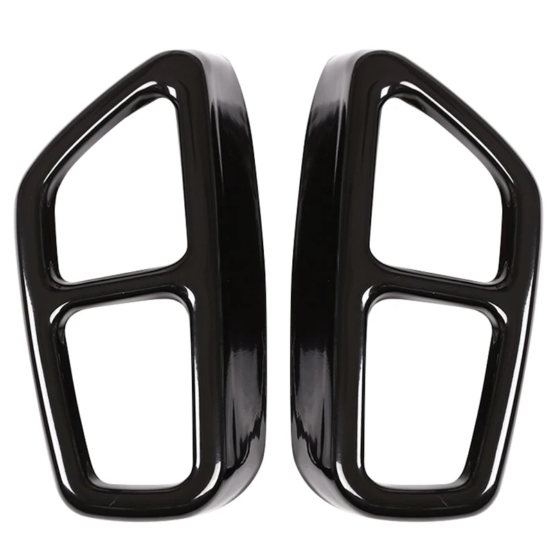 

304 Stainless Steel Glossy Black For Bmw New 5 Series G30 528Li 530Li 2017 2018 Car Exhaust Tailpipe Cover Trim Car Accessories