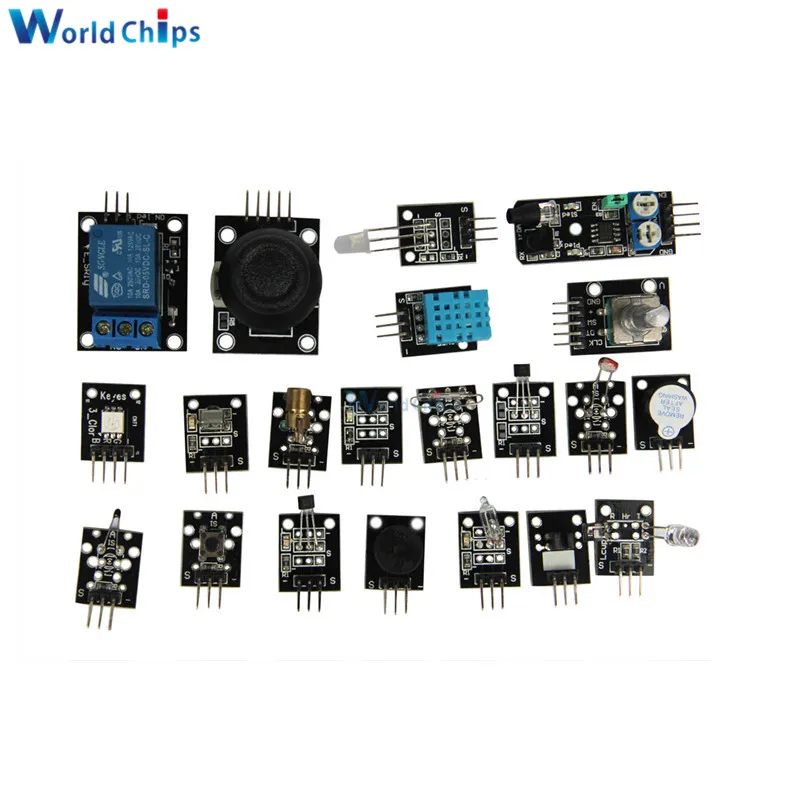 45 в 1 сенсорные модули 37 в 1 сенсор комплект стартовый набор для arduino Raspberry pi UNO R3 MEGA2560 37 сенсор s ассортимент DIY комплект